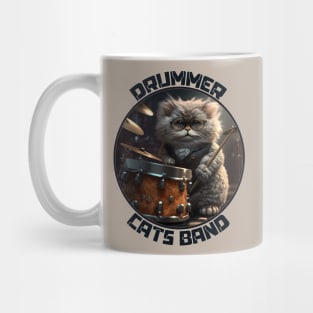 Drummer Cats Band Mug